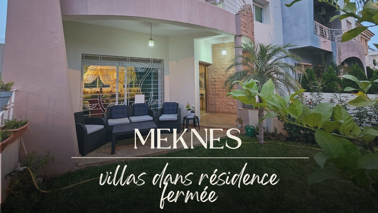 ■ هذا العرض حصري فيلا للبيع بمدينة مكناس موقع وسط المدينة بمجمع سكني خاص بالفيلات ■