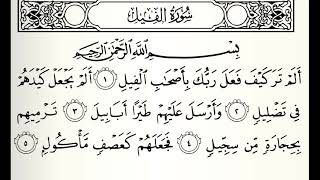 سورة الفيل القارئ أحمد عيسى المعصراوي