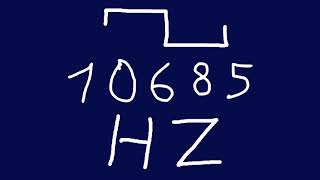 10685 hz square