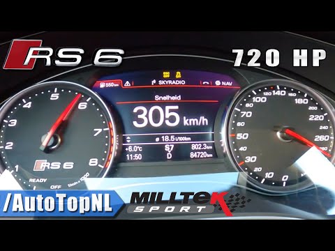 720HP AUDI RS6 PERFORMANCE | 100-200km/h DRAGY GPS 305km/h By AutoTopNL