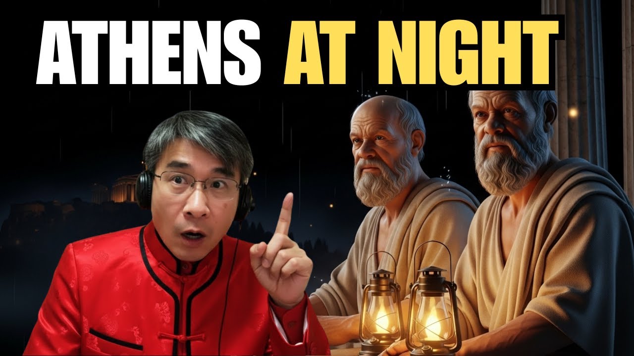 A Journey Through Ancient Athens | Socrates & Plato to Fall Asleep (Rain Sounds) | Prof. Jiang