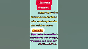 Rhetorical Questions #english #poetry #englishliterature #figureofspeech #literature