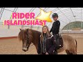 Rider Islandshäst första gången med Johanna Berg