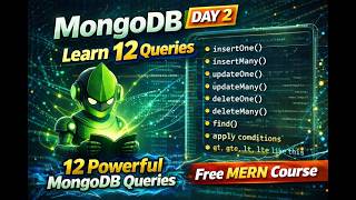 MongoDB CRUD Queries Tutorial | insertOne, insertMany, updateOne, deleteMany | MERN Stack