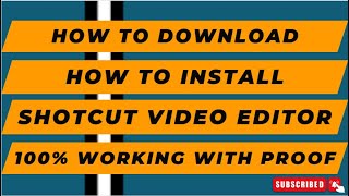 How To Download And Install Shotcut Video Editor On All Windows 100%  Free (2024) 100% working
