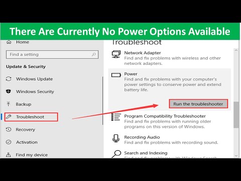 Fix There Are Currently No Power Options Available In Windows