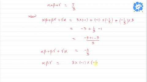 Verify that 3, -1, -1/3 are the zeroes of the cubic polynomial p(x)=3x^3-5X^2-11x-3... | Snapsolve