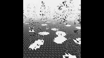 Soaring triangles. Draw by openFrameworks