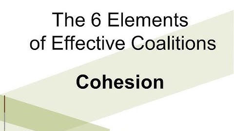 Coalition Cohesion, Coalition Video Series 4 of 6