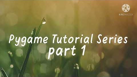 part 1 | Python pygame using Pydroid | game development | Event handling | image and font rendering.