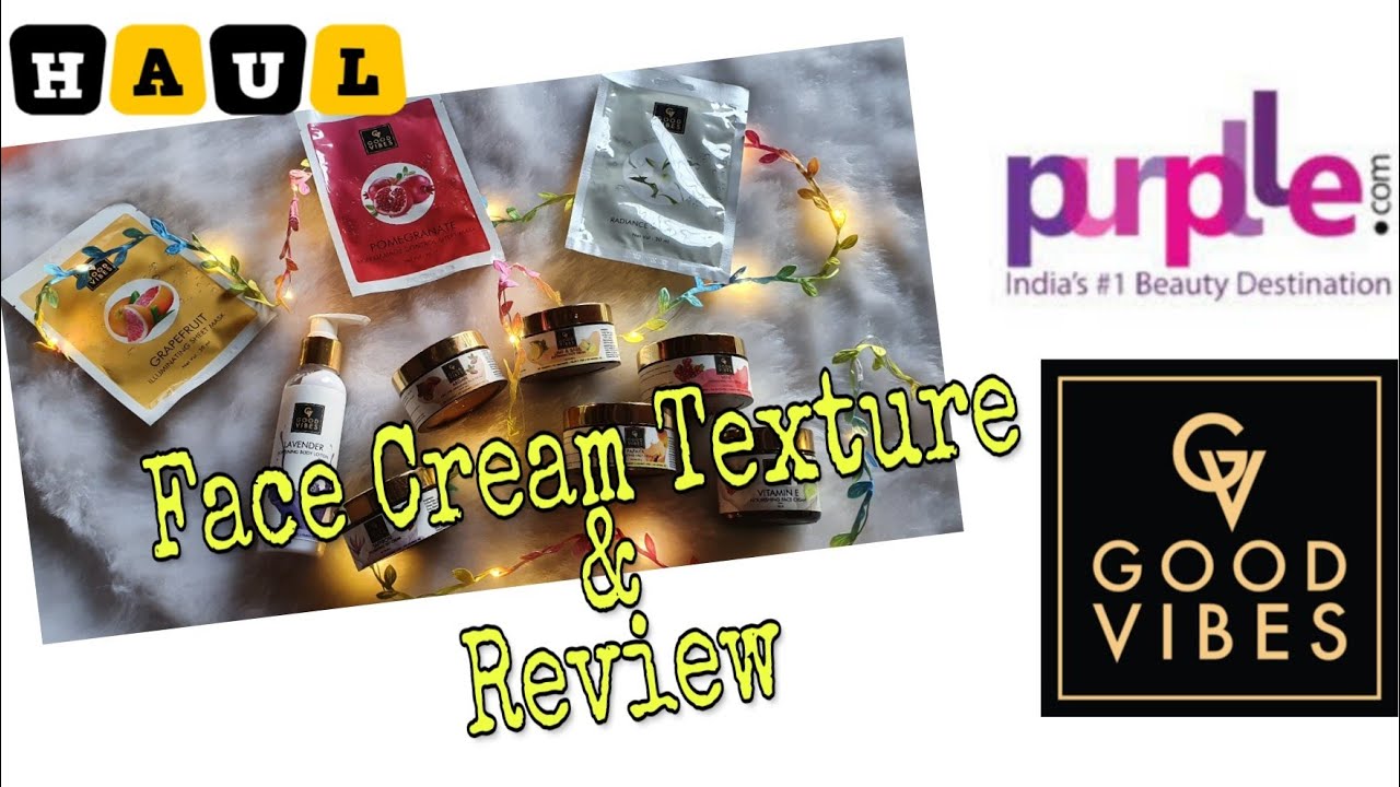 Good Vibes Haul // Face Creams & Sheet mask Review / Purplle.com Haul