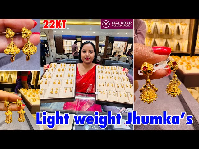 Vivid Gold Jhumka Earrings - ER-2544