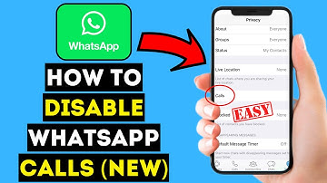 How To Disable WhatsApp Calls (IOS & Android) - NEW METHOD 2024!