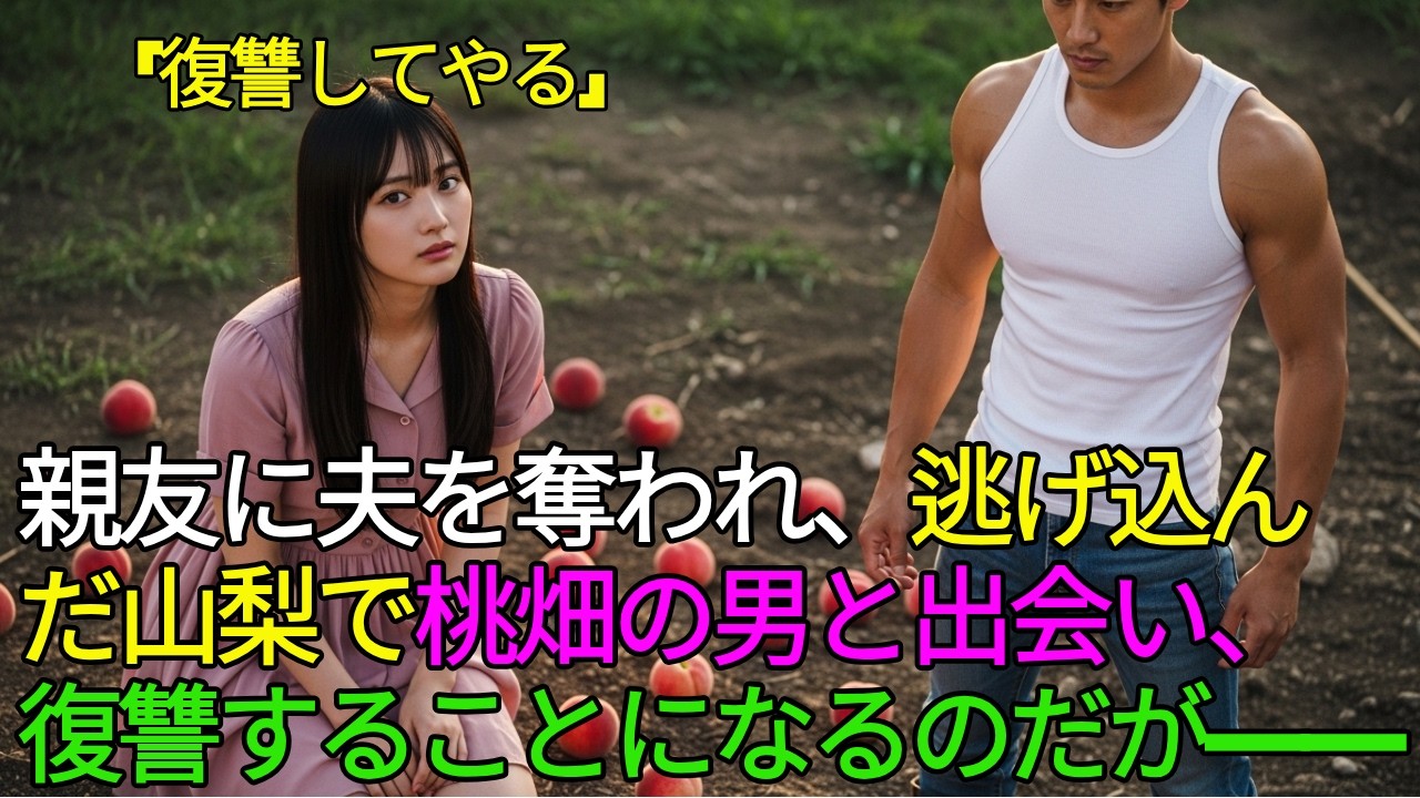 親友に夫を奪われ、逃げ込んだ山梨で桃畑の男と出会い、復讐することになるのだが――｜老後物語｜逆転｜物語ラジオ｜スカッと