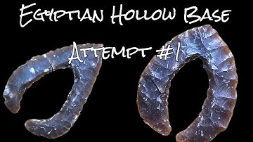 Flintknapping a Hollow Base Point Attempt Number One