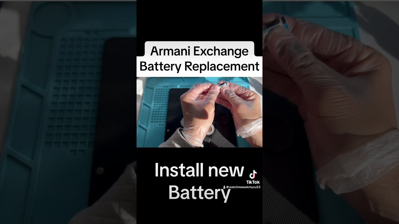 Armani Exchange Battery Replacement - YouTube