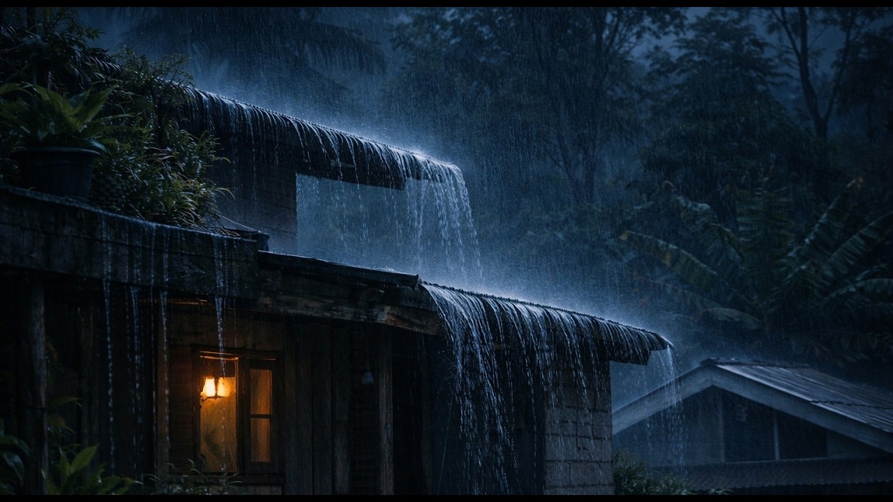 HEAVY RAIN AND THUNDER SOUNDS - DEEP SLEEP | Thunderstorm for Sleeping - DEEP SLEEP