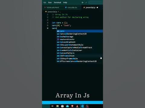 Second Way To Use Array In javascript || How To declare Array in ...