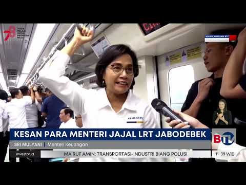 Kata Sri Mulyani dan Erick Thohir Soal LRT Jabodebek