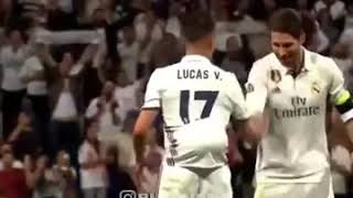 SERGIO RAMOS & LUCAS VAZQUEZ CELEBRATE WITH THEIR