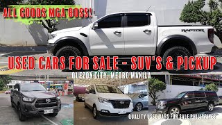 Quality Used Cars for Sale Philippines ALL GOODS SUV's Vans & Pickup