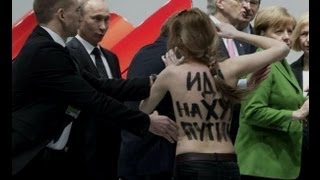 FEMEN напали на Путина и Меркель в Германии(Эксклюзив., 2013-04-08T15:56:41.000Z)