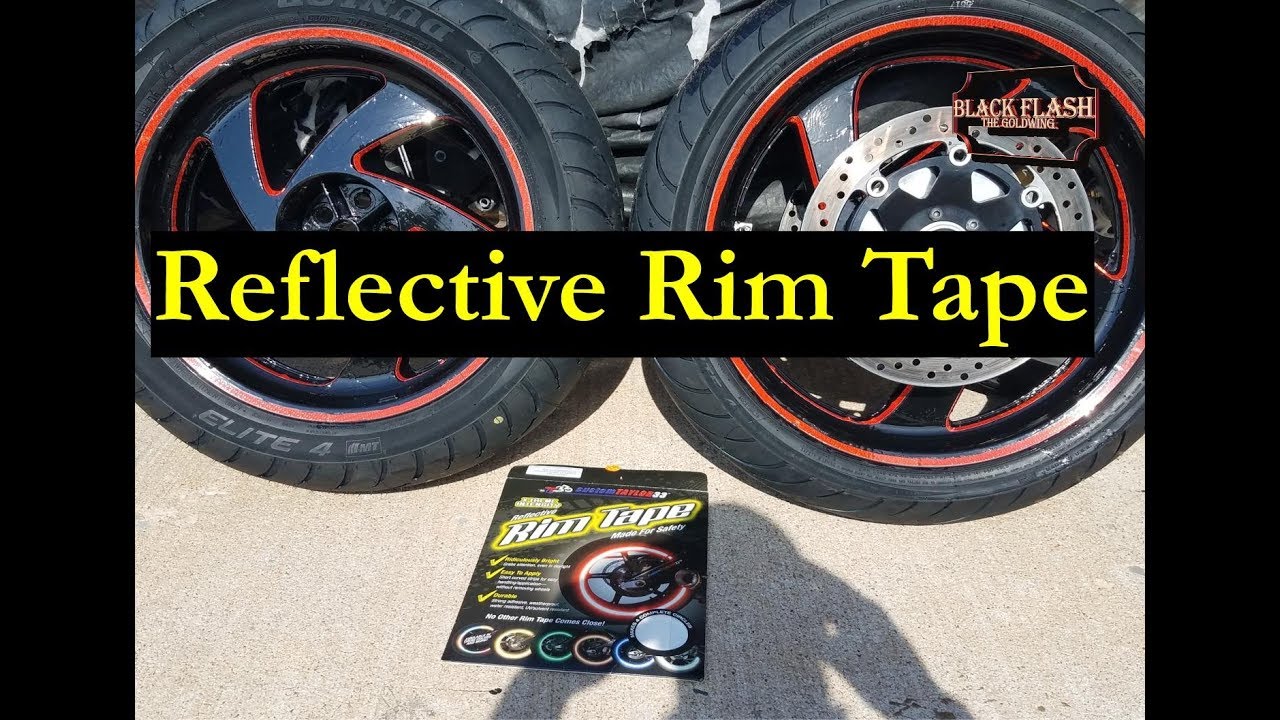 Paint and Install CustomTaylor33 Rim Tape On My Goldwing Wheels YouTube