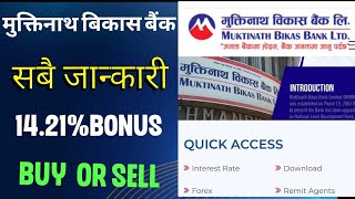 Muktinath Bikash  Bank  Limited/ Fundamental  Analysis  /Technical  Analysis /Bonus History