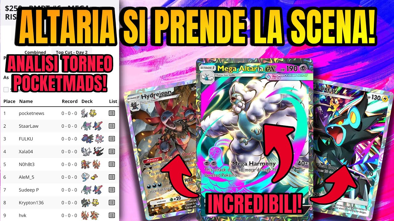 MEGA ALTARIA È IL NUOVO "TIER S" E ROMPE IL META! ANALISI TORNEO DA 800 PLAYERS! Pokemon TCG Pocket