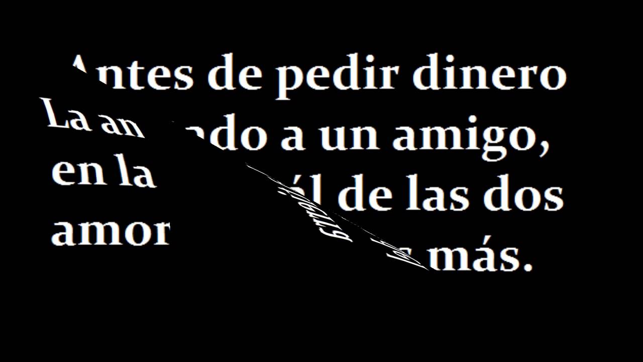 Frases sobre la amistad - YouTube