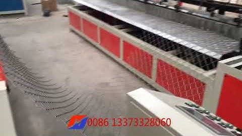 4m single wire chain link fence machine for India local hard wires