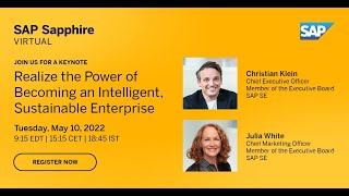 SAP Sapphire Keynote: Becoming an Intelligent, Sustainable Enterprise