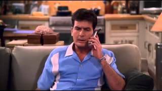 Two and a half men funniest scene ever   Mum calls Charlie Okay I am not!