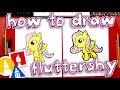 How To Draw Fluttershy Cartoon