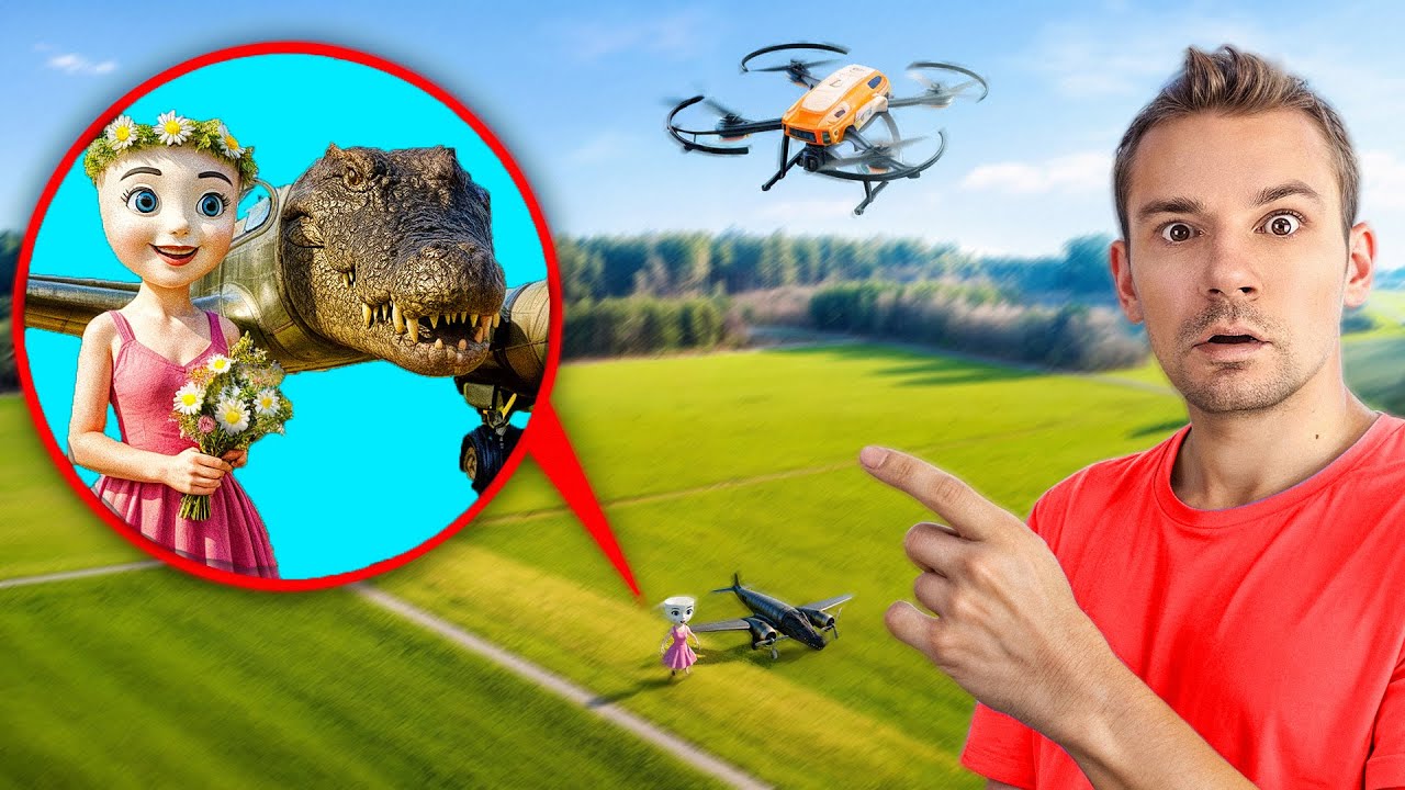 Drone'um Bombardino Crocodilo ile Cappuccina Ballerina'nın gerçek hayattaki karşılaşmasını görü