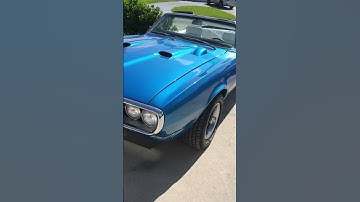 1968 Firebird convertible blue