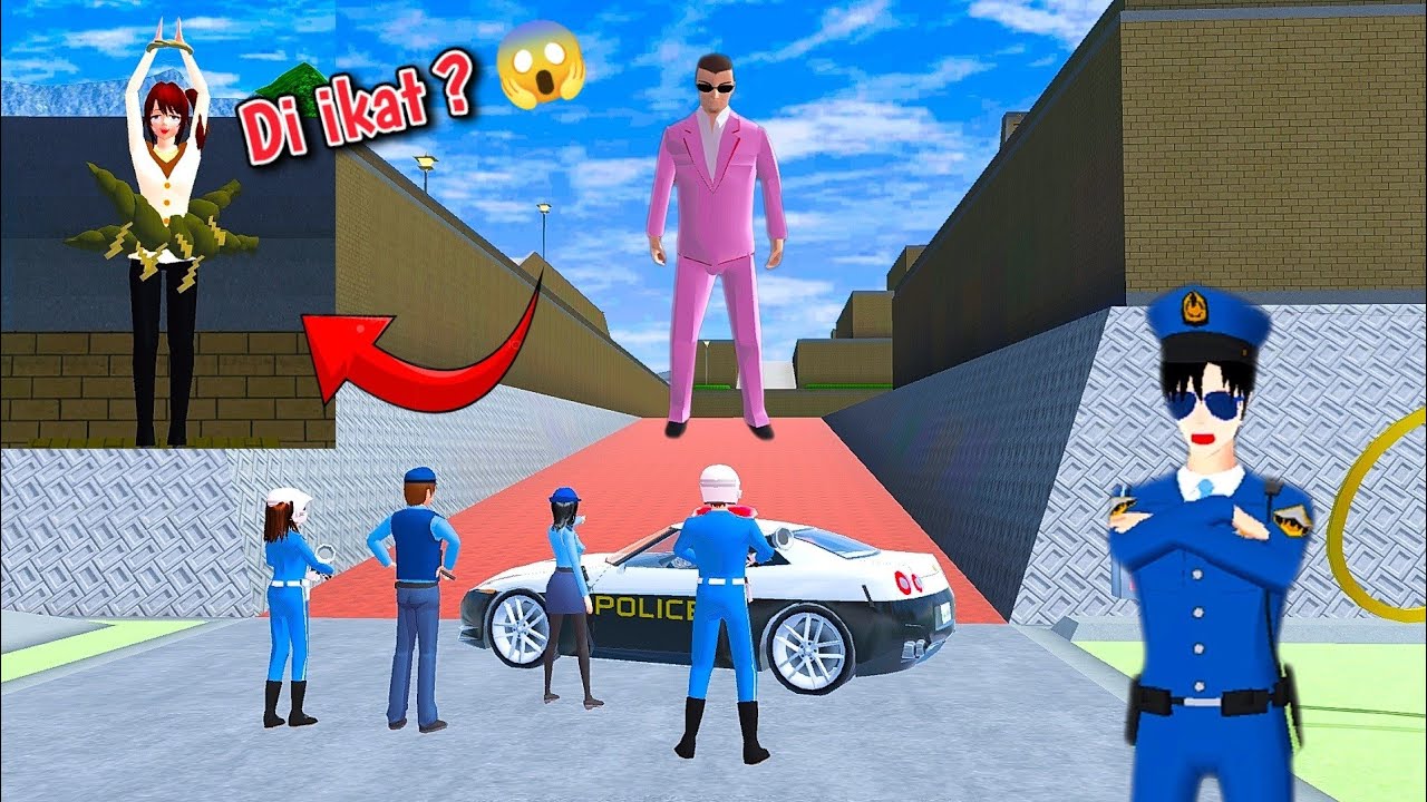 Ibu Kazue diculik Mafia Momogumi 😱 | Pasukan Polisi Grebek Markas Mafia | Sakura School Simulator