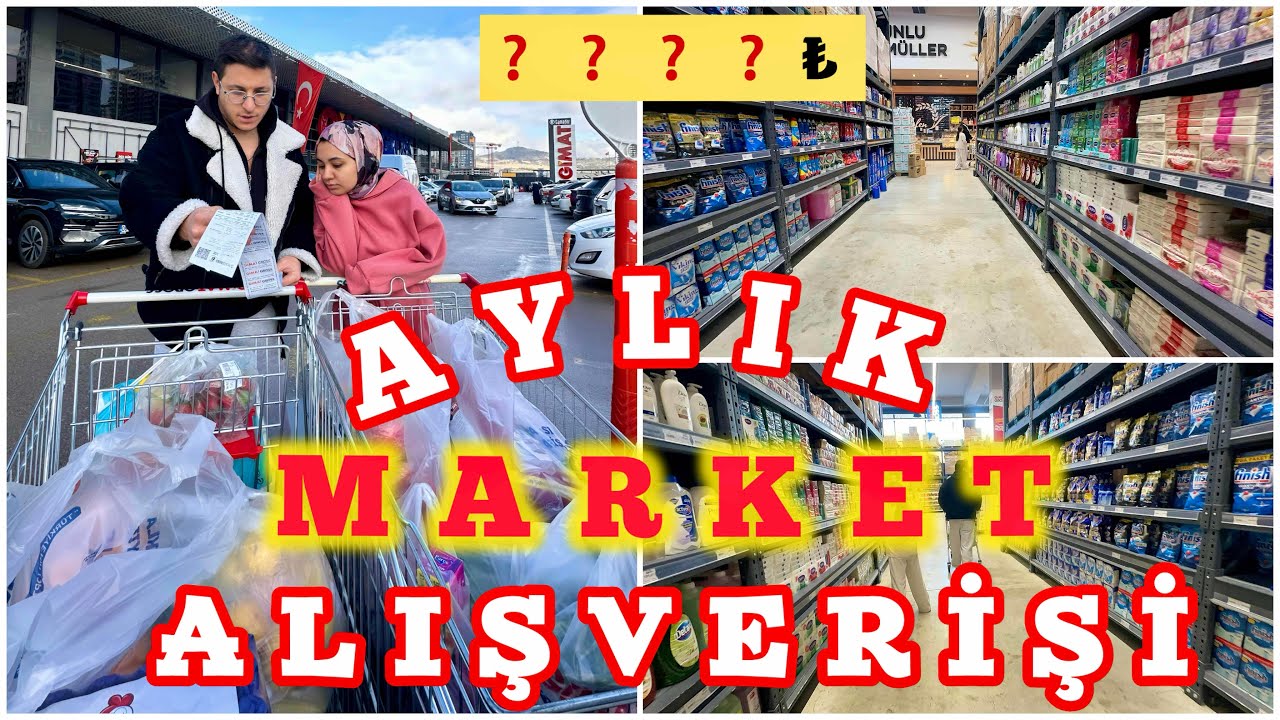 Aylık Market Alışverişi 🛒 | Fiyatlarıyla Tek Tek Gösterdim 🧾📌 | Reyon Reyon Gezdim ❗️#market 