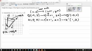Translation   by coordinate notation