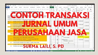 Contoh Transaksi Jurnal Umum Perusahaan Jasa