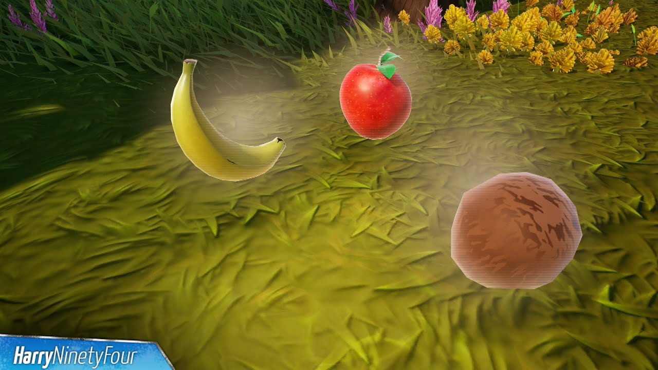 Collect an Apple, Banana & Coconut Locations Fortnite YouTube