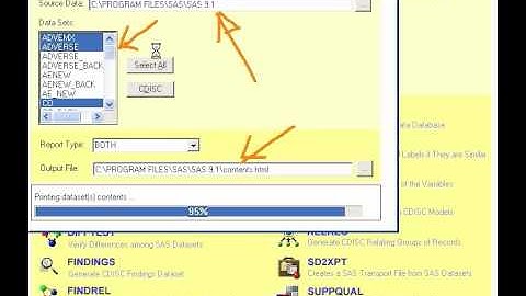 CDISC Builder Tutorial: SAS Format Summary Report