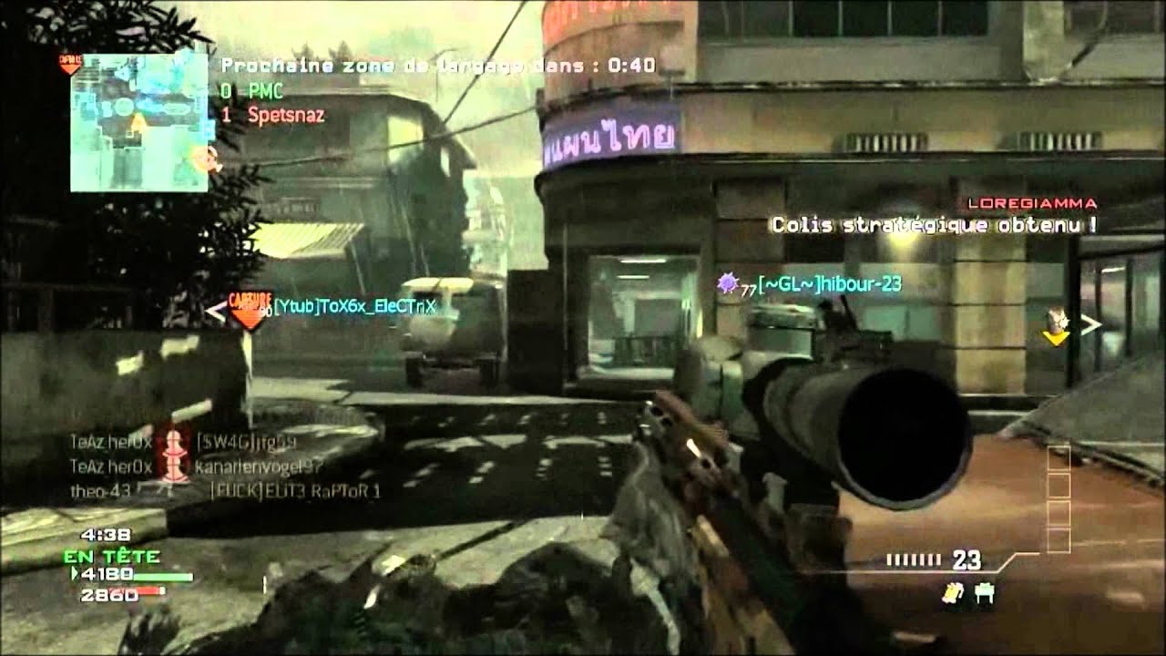 L'évolution des Armes à travers les Modern Warfare || Massacre au MSR sur MW3 [HD]