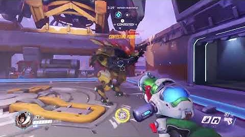 D.Va gets stuck in an ice wall