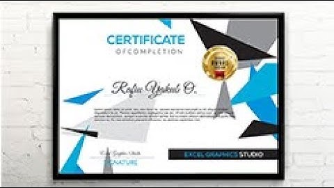 HOW TO DESIGN ABSTRACT CERTIFICATE USING CORELDRAW TUTORIAL