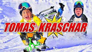 SNOWRACER NER FÖR SKIDBACKE! - TOMAS KRASHAR I 70km/H*