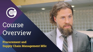 An introduction to the Procurement and Supply Chain Management MSc at Cranfield School of Management