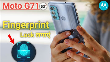 How to set fingerprint lock in moto g71, moto g71 Mein fingerprint Kaise lagaye