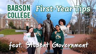 Babson College FirstYear Tips (feat. Student Government)