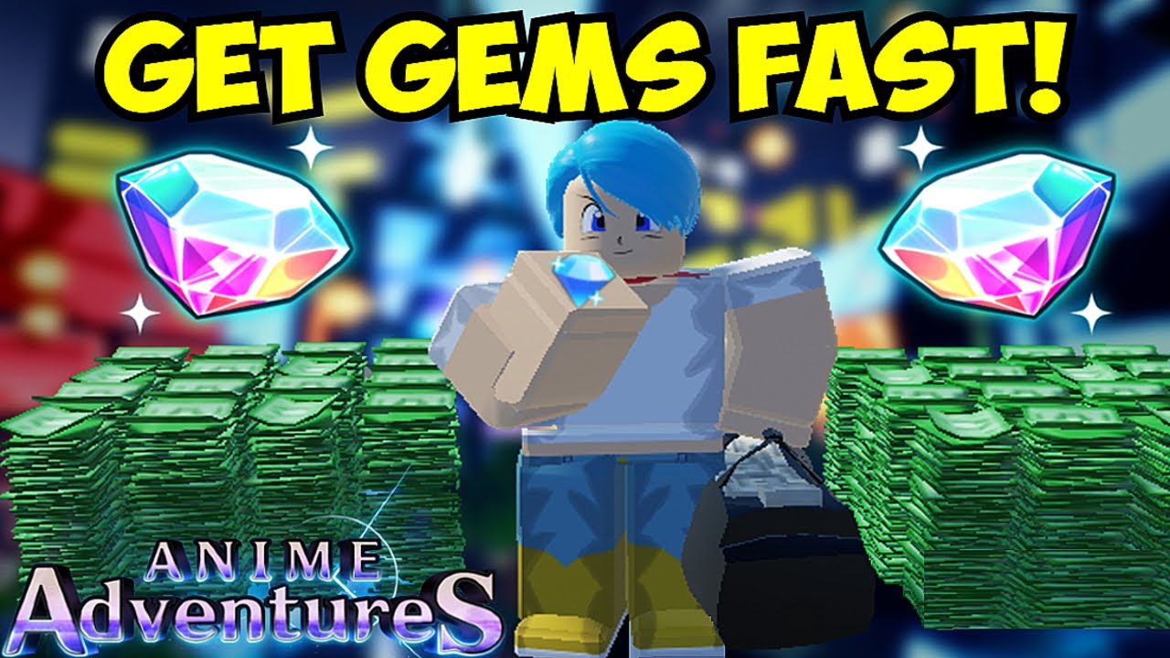 BEST WAYS TO GET GEMS IN ANIME ADVENTURES! #roblox #fyp #anime